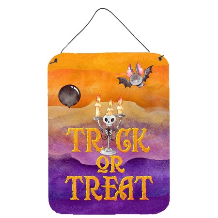 Carolines Treasures Halloween Trick or Treat Wall or Door Hanging Prints BB7461DS1216